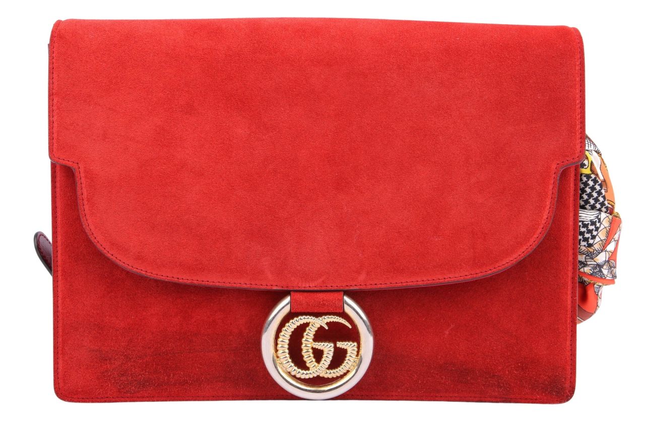 Gucci Ring Shoulder Bag Cherry Red