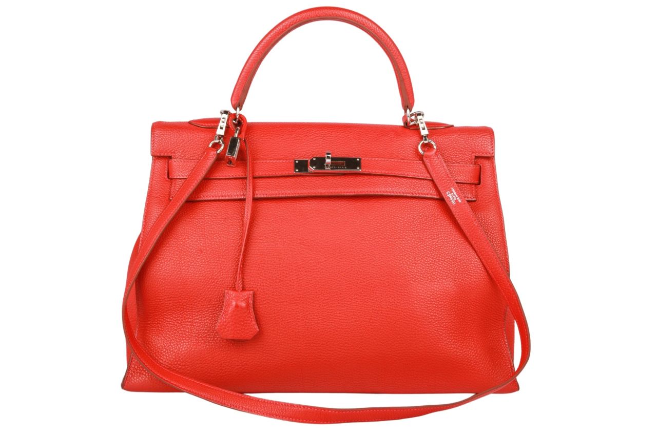 Hermès Kelly 35 Sellier Togo Rouge Garance