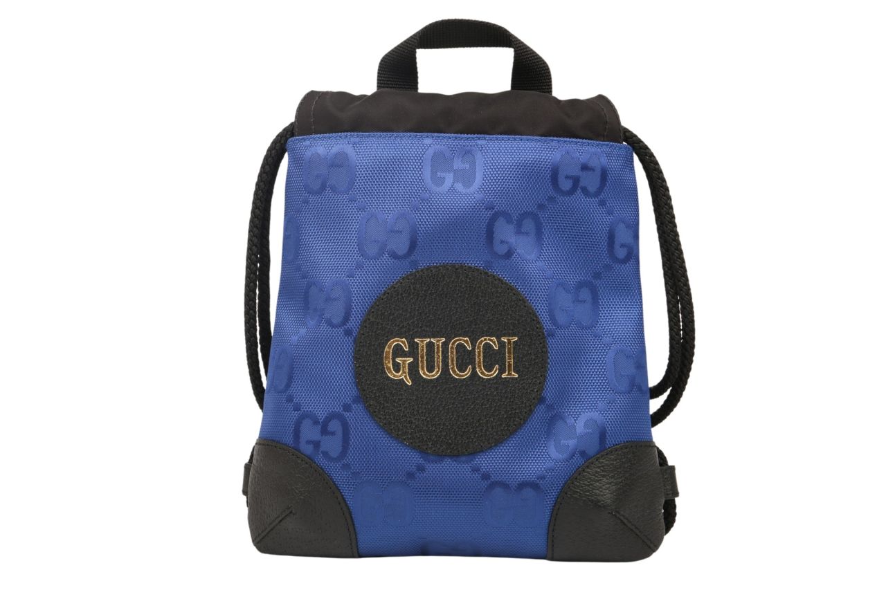 Gucci Mini Turnbeutel Blau Schwarz