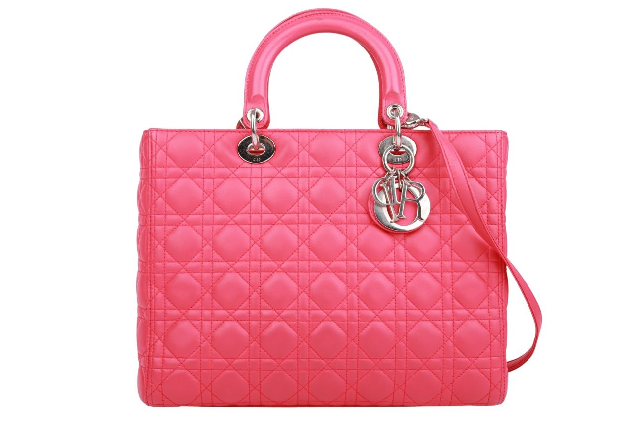 Dior Lady Dior Large Leder Pink