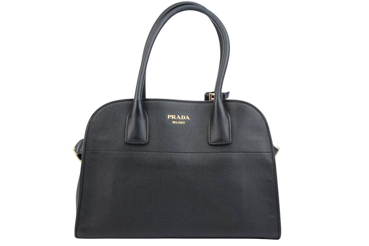 Prada Handtasche Leder Schwarz