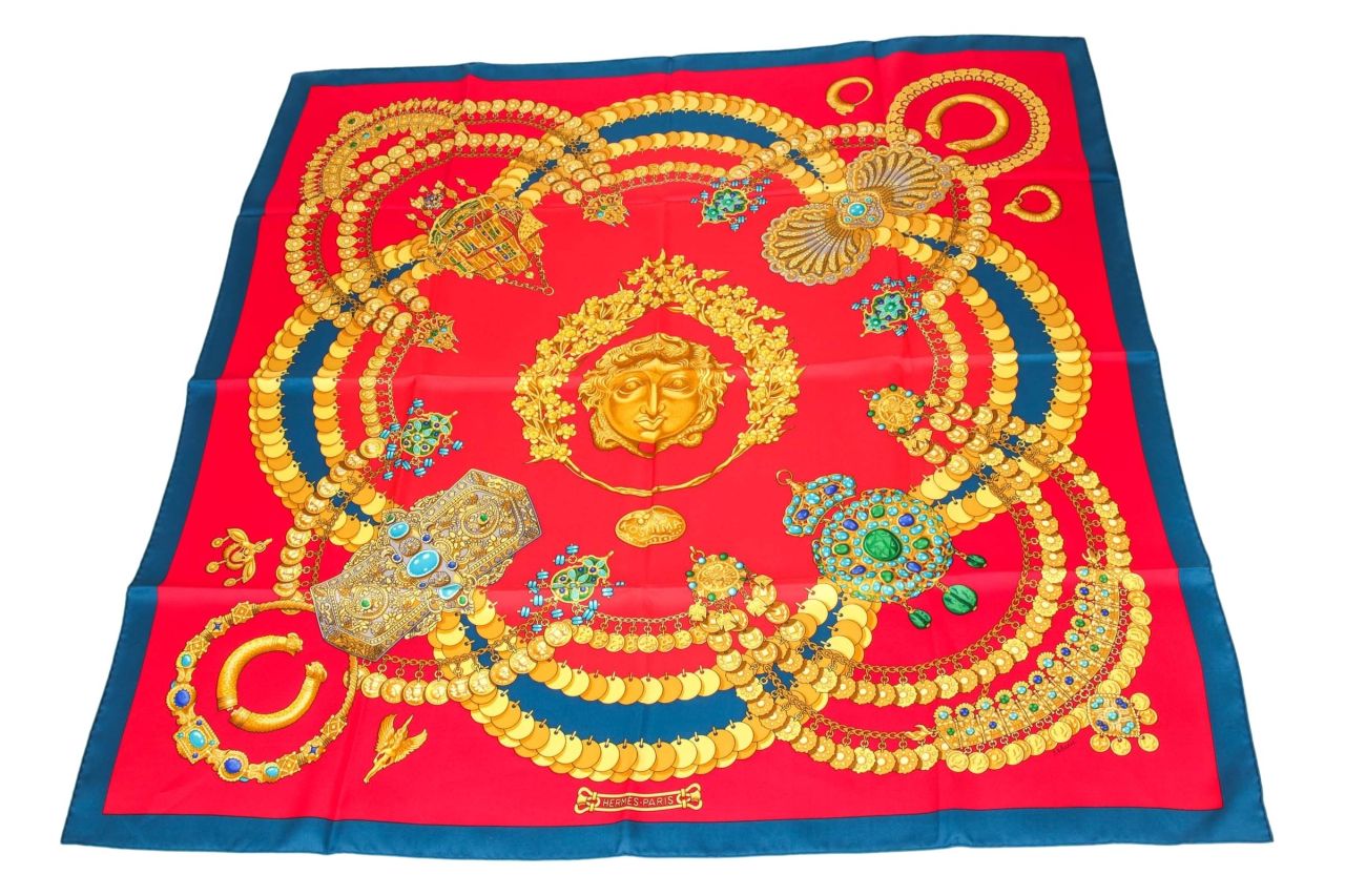 Hermès Carré "Kosmina" 90x90cm rot