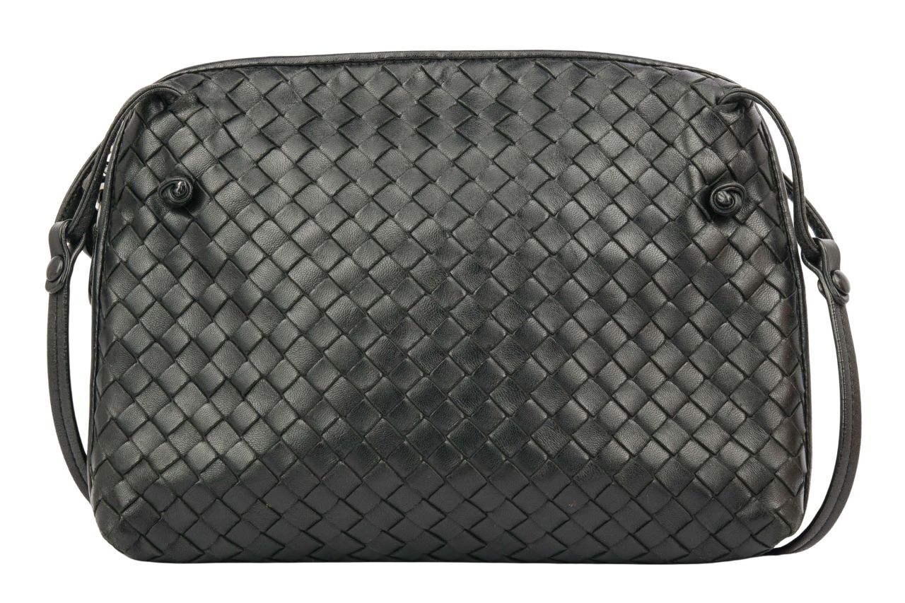 Bottega Veneta Intrecciato Umhängetasche Schwarz