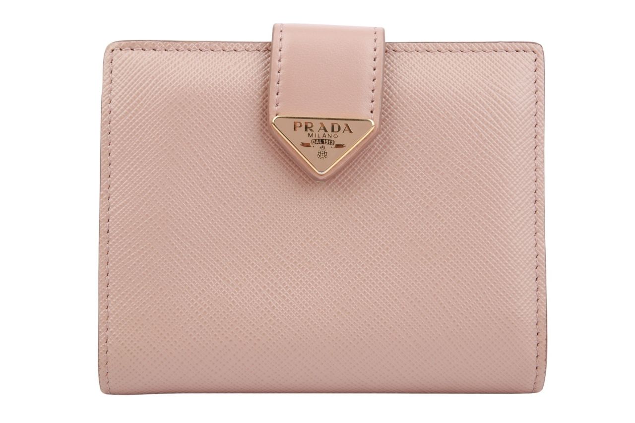 Prada Geldbörse Leder Altrosa
