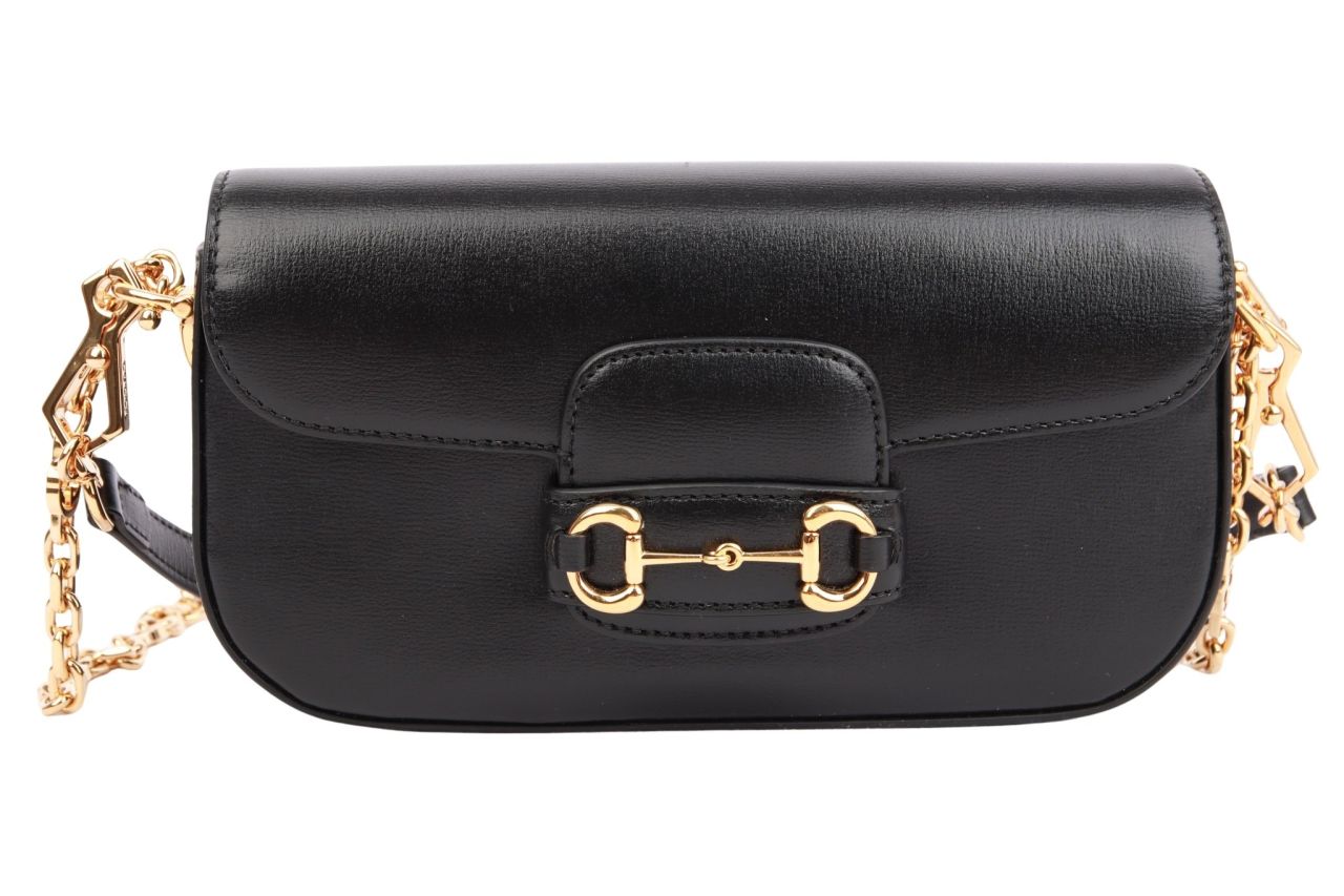 Gucci Horsebit 1955 Schultertasche Small Schwarz