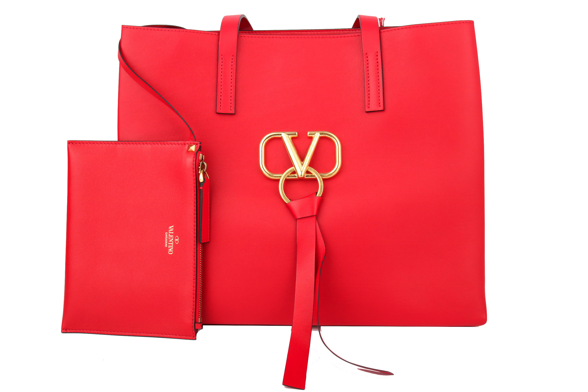 Valentino Garavani Black VRing Leather Crossbody Bag Red Pony-style  calfskin ref.514866 - Joli Closet