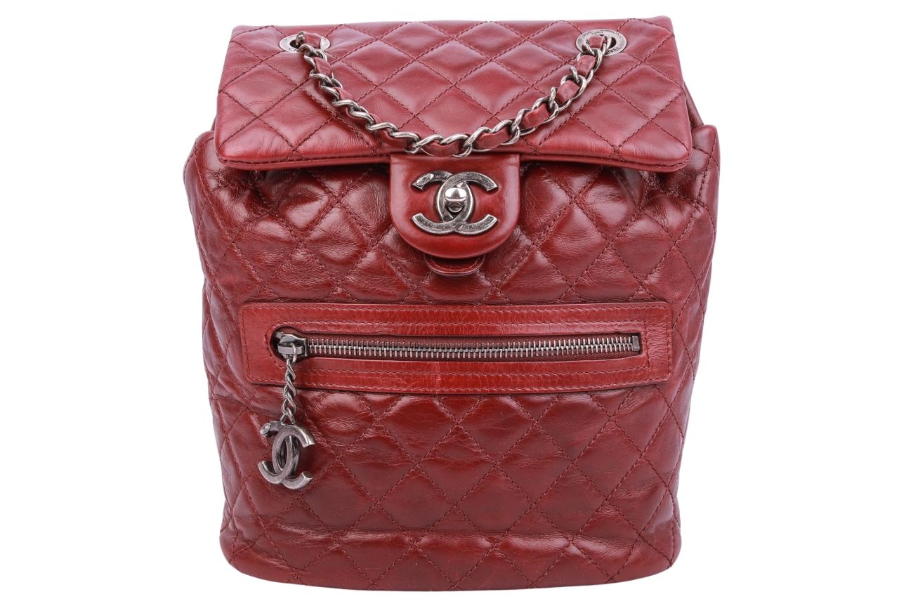 Chanel Small Mountain Paris Backpack Bordeaux