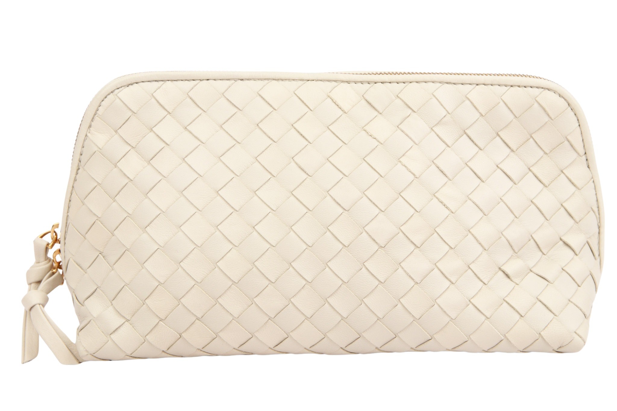 Bottega Veneta Kosmetiktasche Intrecciato Creme