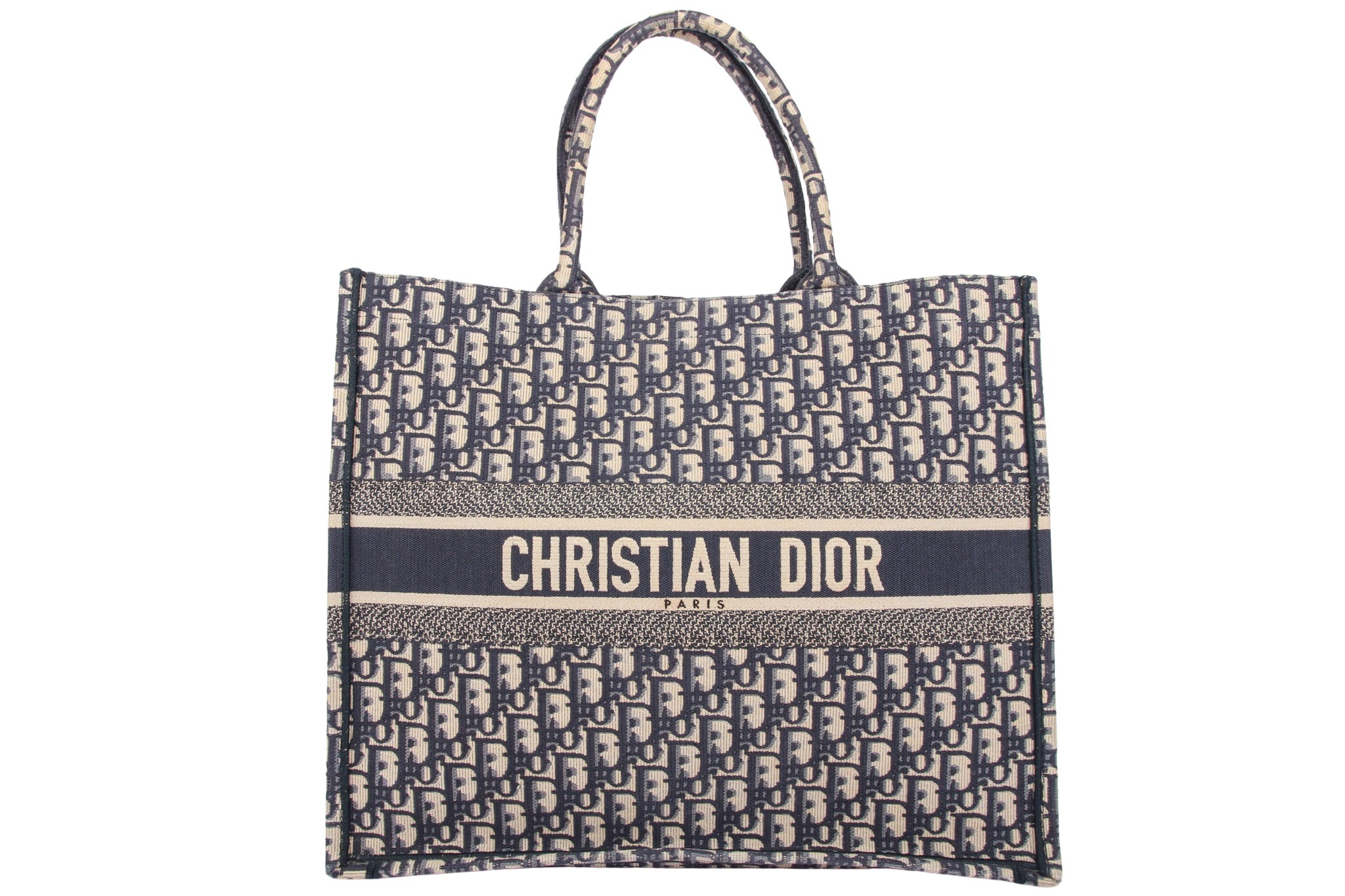 Dior Book Tote Large Oblique Blue