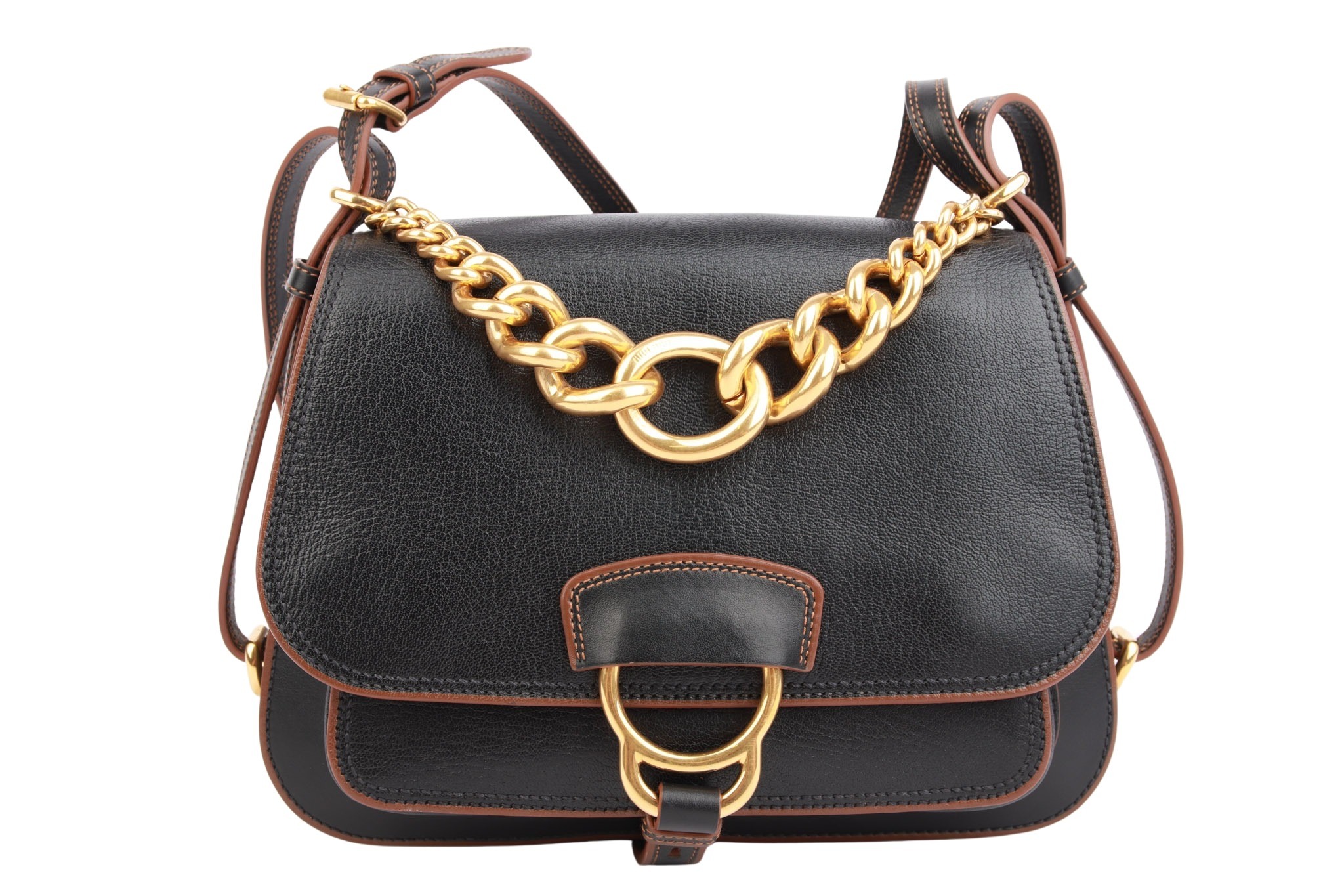 Miu Miu Dahlia Crossbody Bag Schwarz
