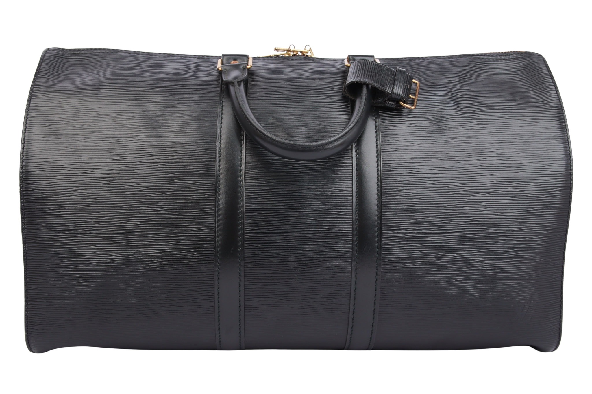 Louis Vuitton Keepall 45 Epi Leder Schwarz