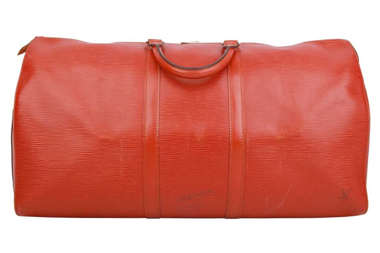 Louis Vuitton Keepall 55 Epi Leder Braun