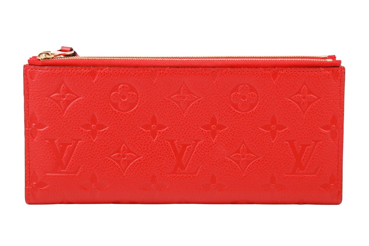 Louis Vuitton Geldbörse Monogram Empreinte Leder Rot