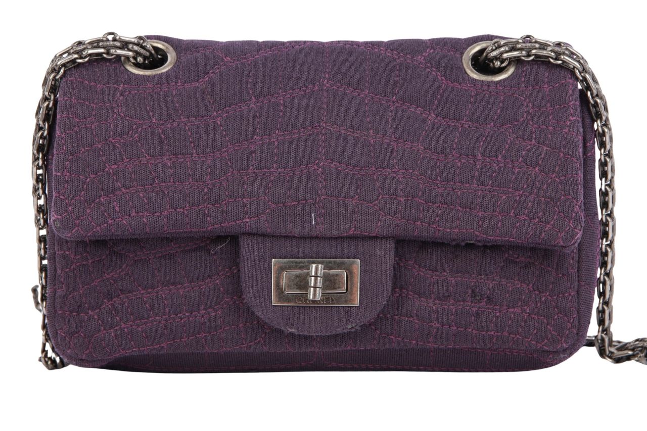 Chanel 2.55 Reissue Small Stoff Lila