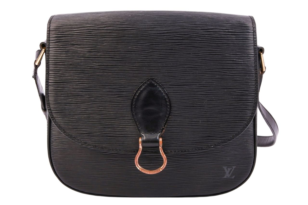 Louis Vuitton Saint Cloud Epi Leder Schwarz