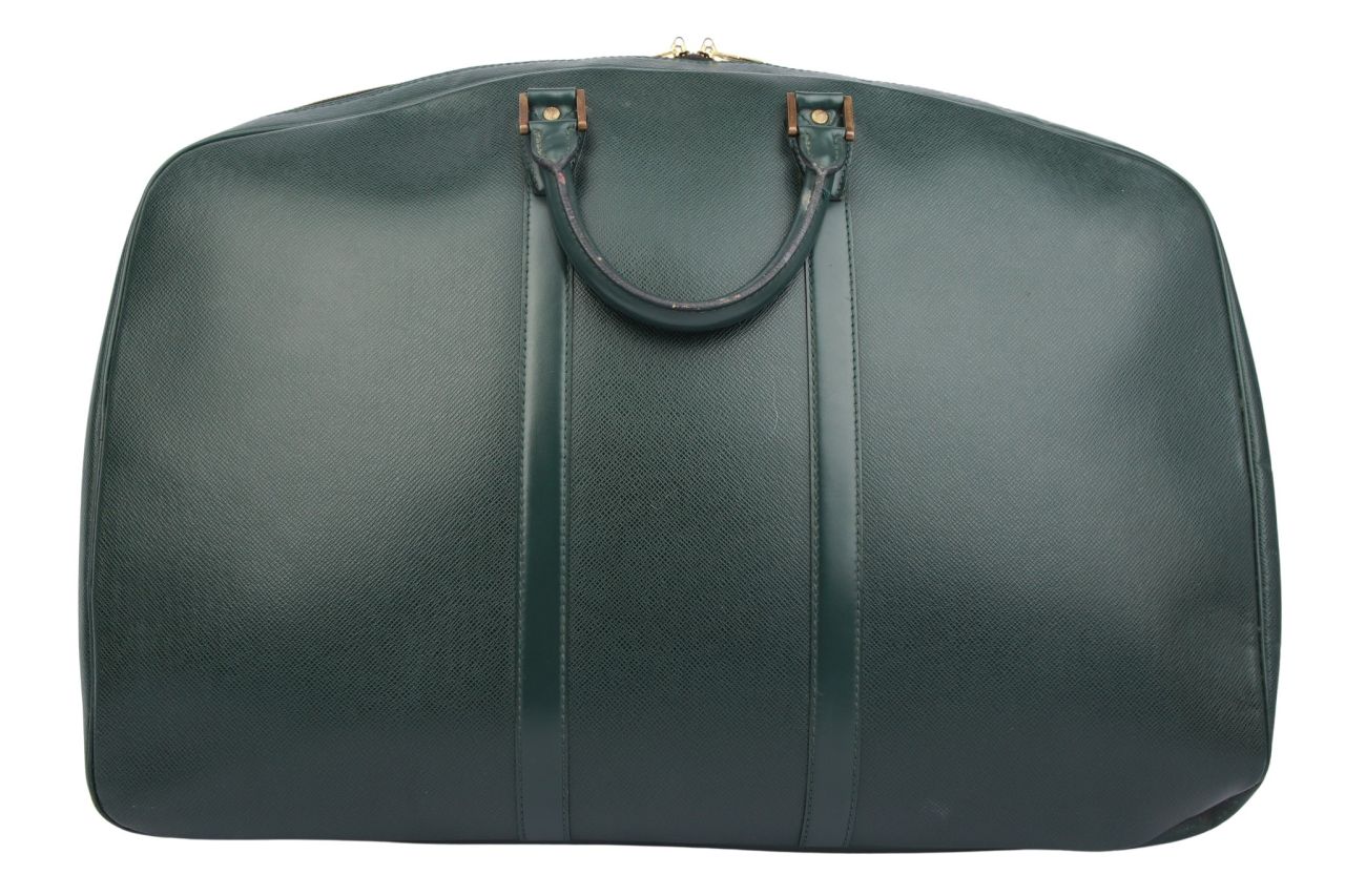 Louis Vuitton Helanga 55 Boston Bag Episea Taiga Dunkelgrün