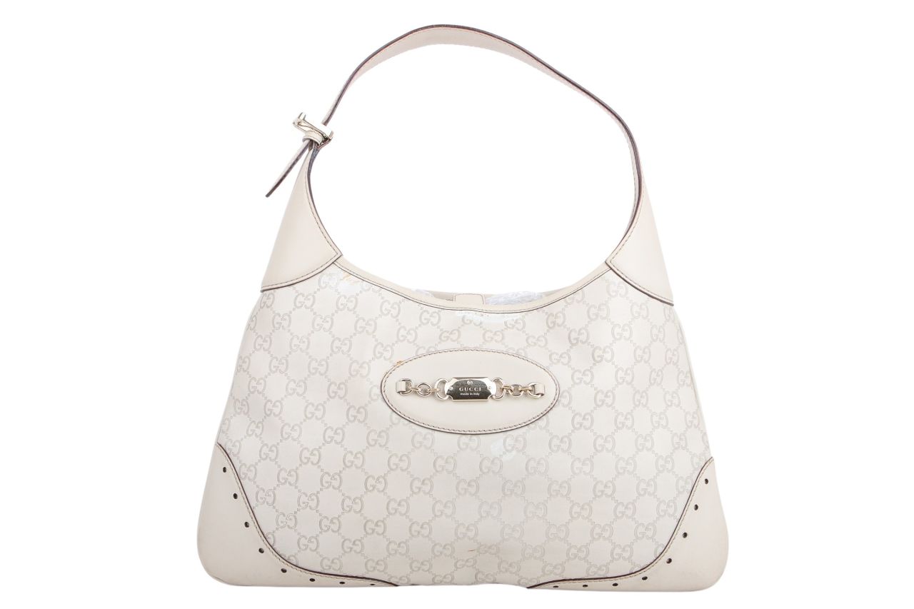 Gucci Jackie Bag White Guccissima Leather