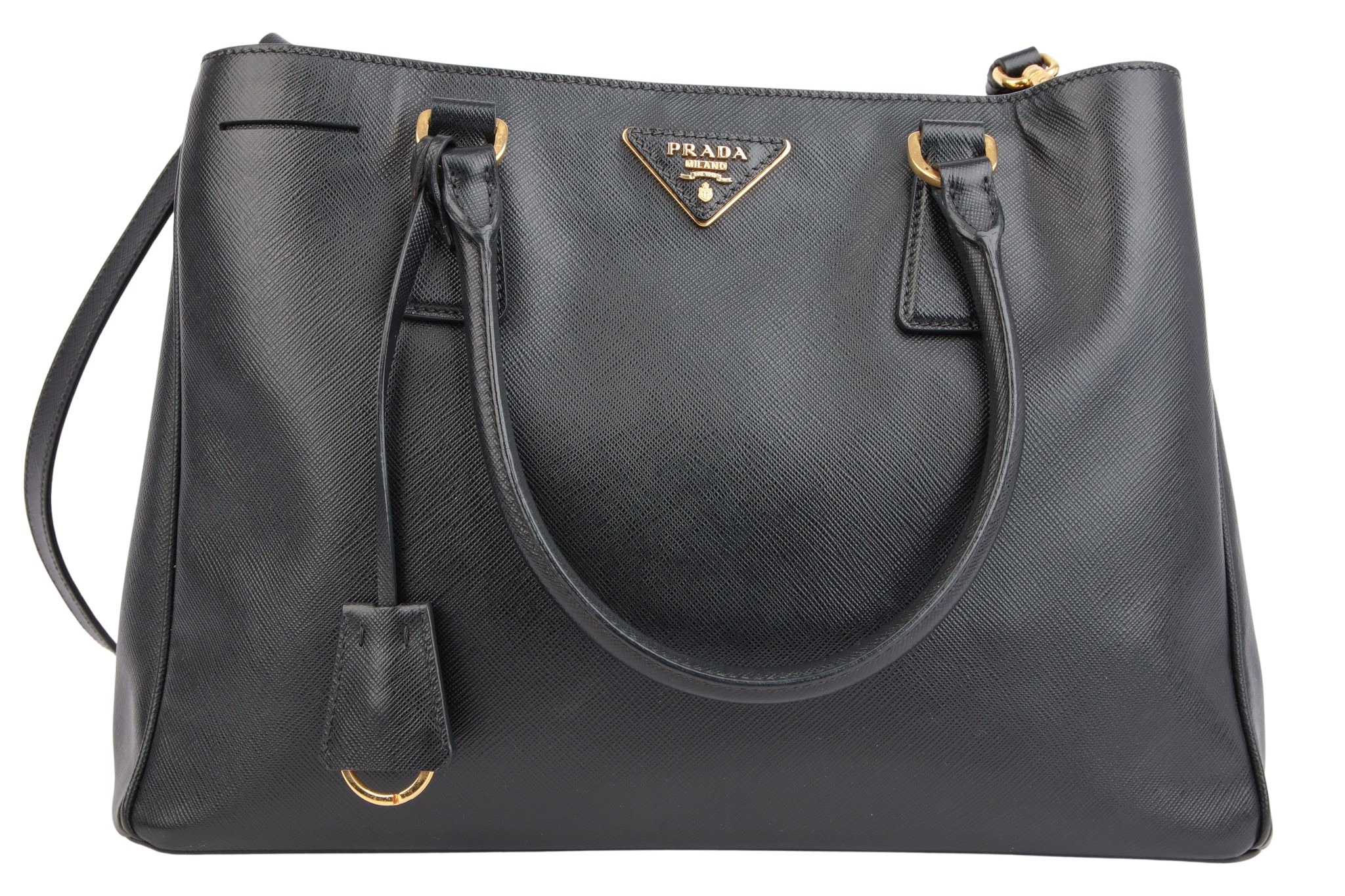 Prada Galleria Medium Saffiano Schwarz