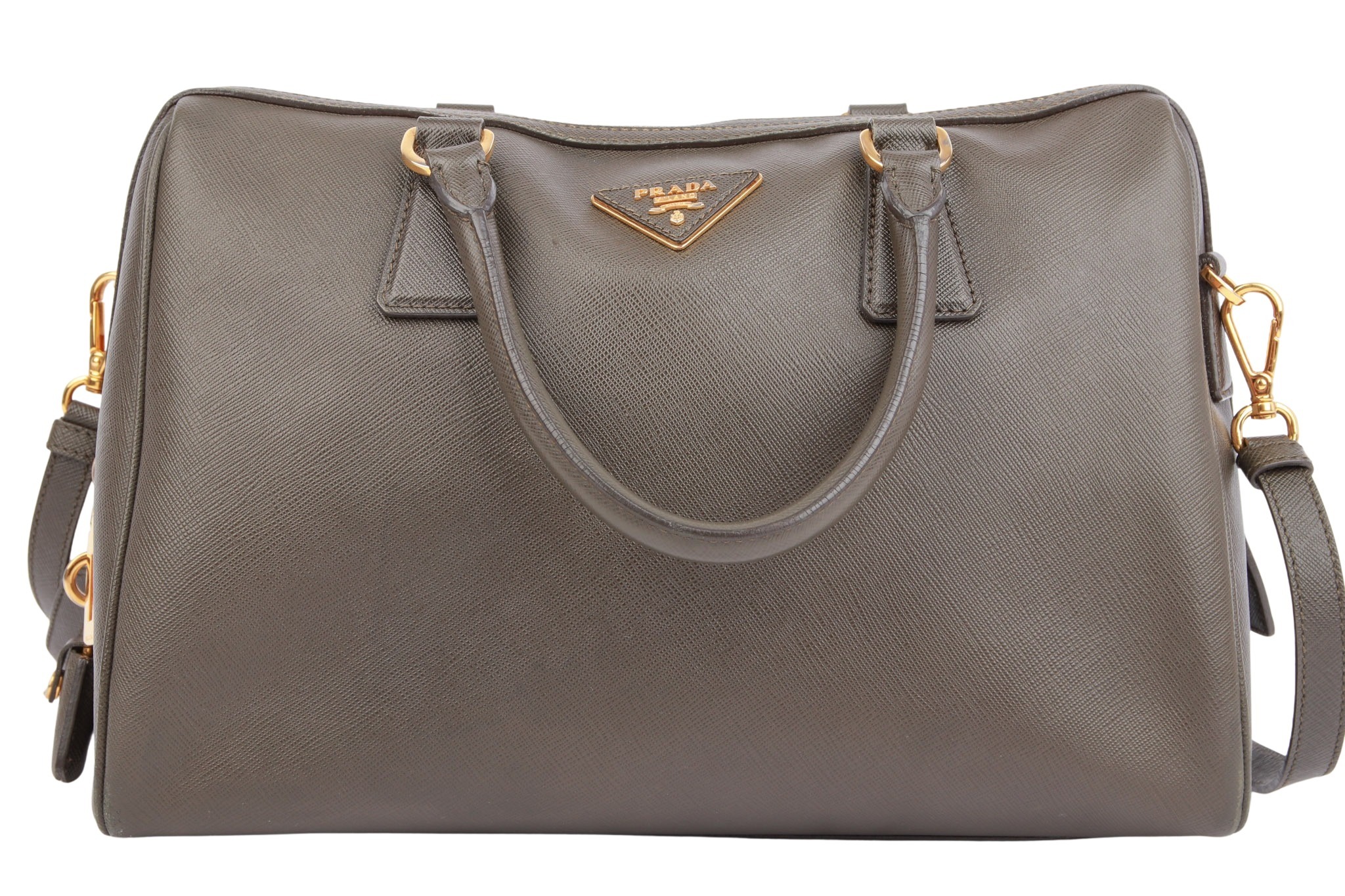 Prada Saffiano Handtasche Dunkelgrün