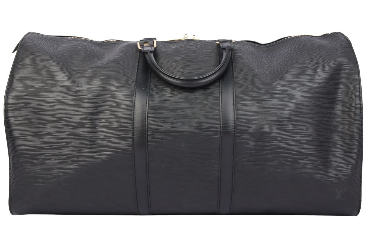Louis Vuitton Keepall 60 Epi Leder Schwarz