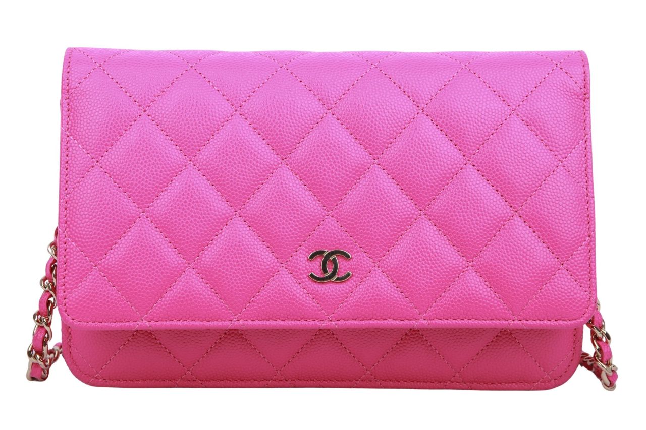 Chanel Wallet on Chain Kaviar Pink