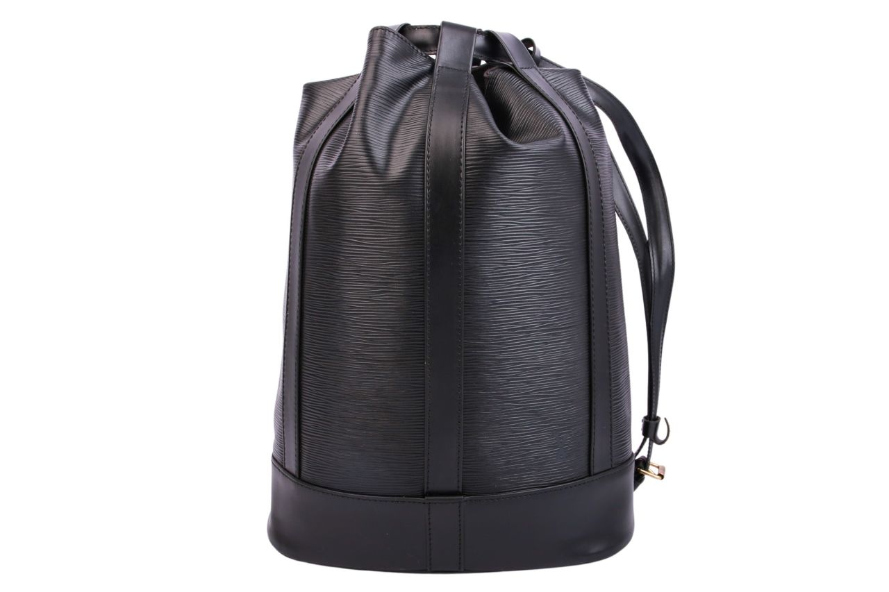 Louis Vuitton Randonnee PM Epi Leder Schwarz