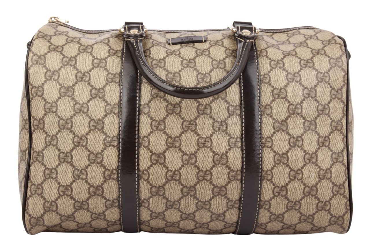 Gucci Boston Bag GG Canvas Brown