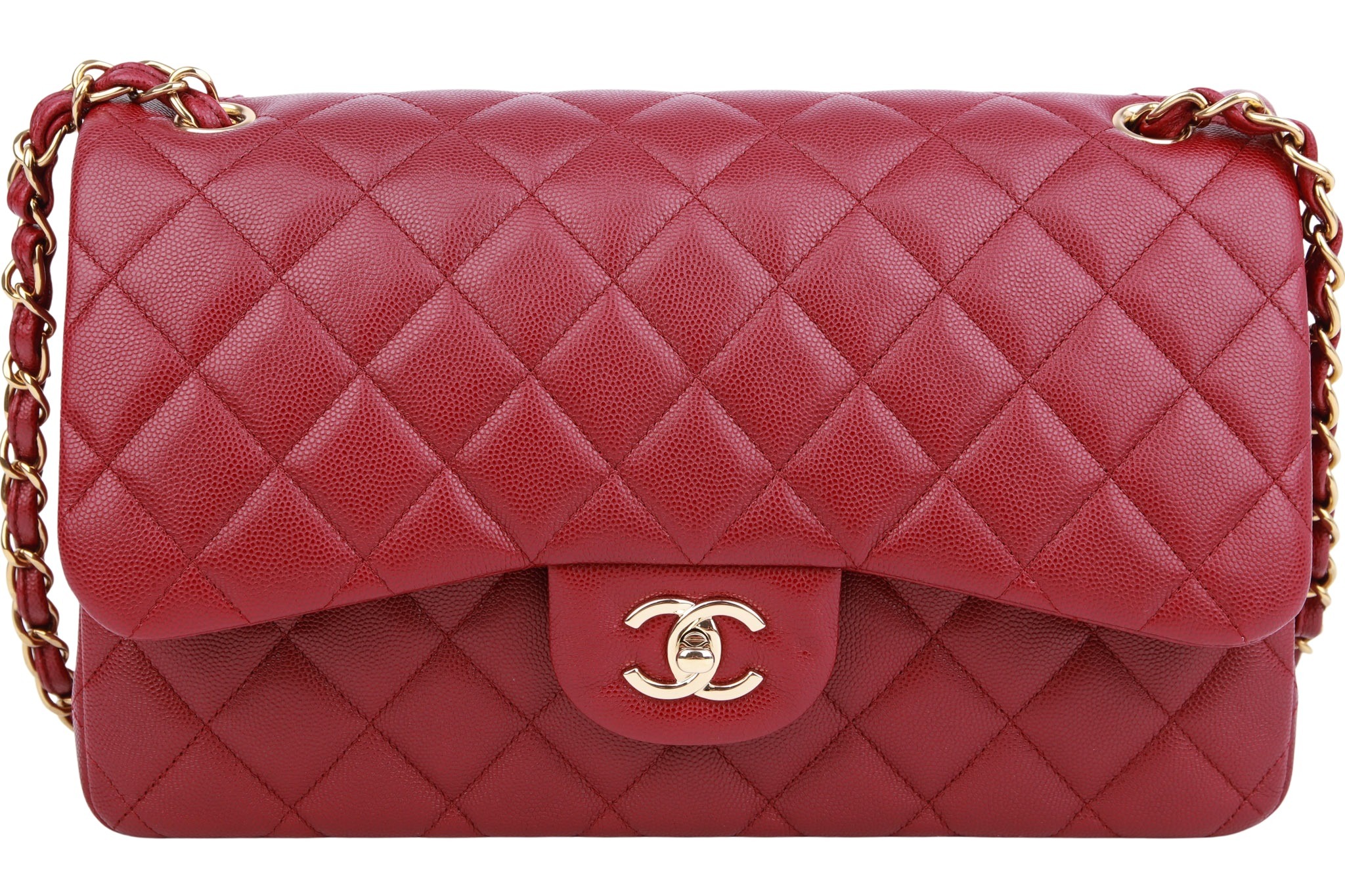 Chanel Timeless Jumbo Double Flap Bag Bordeaux