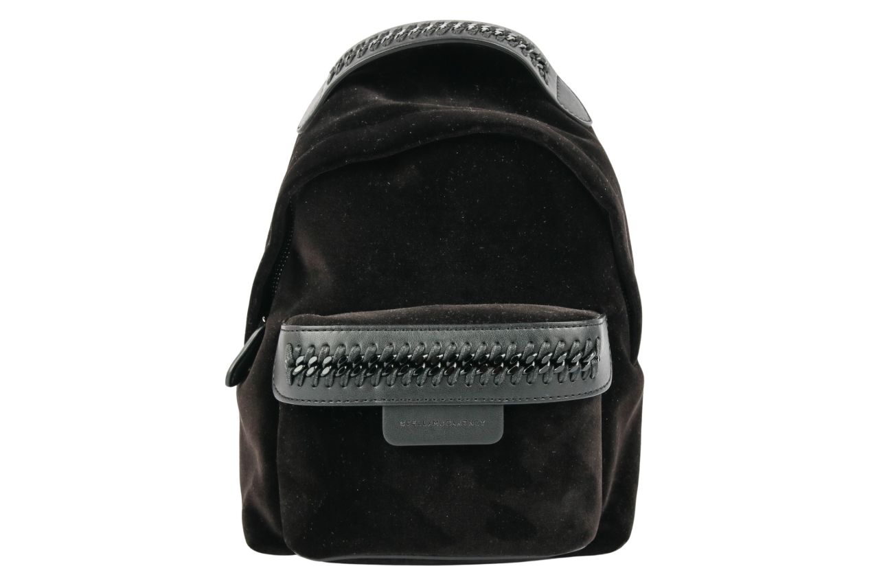 Stella McCartney Backpack Samt Schwarz