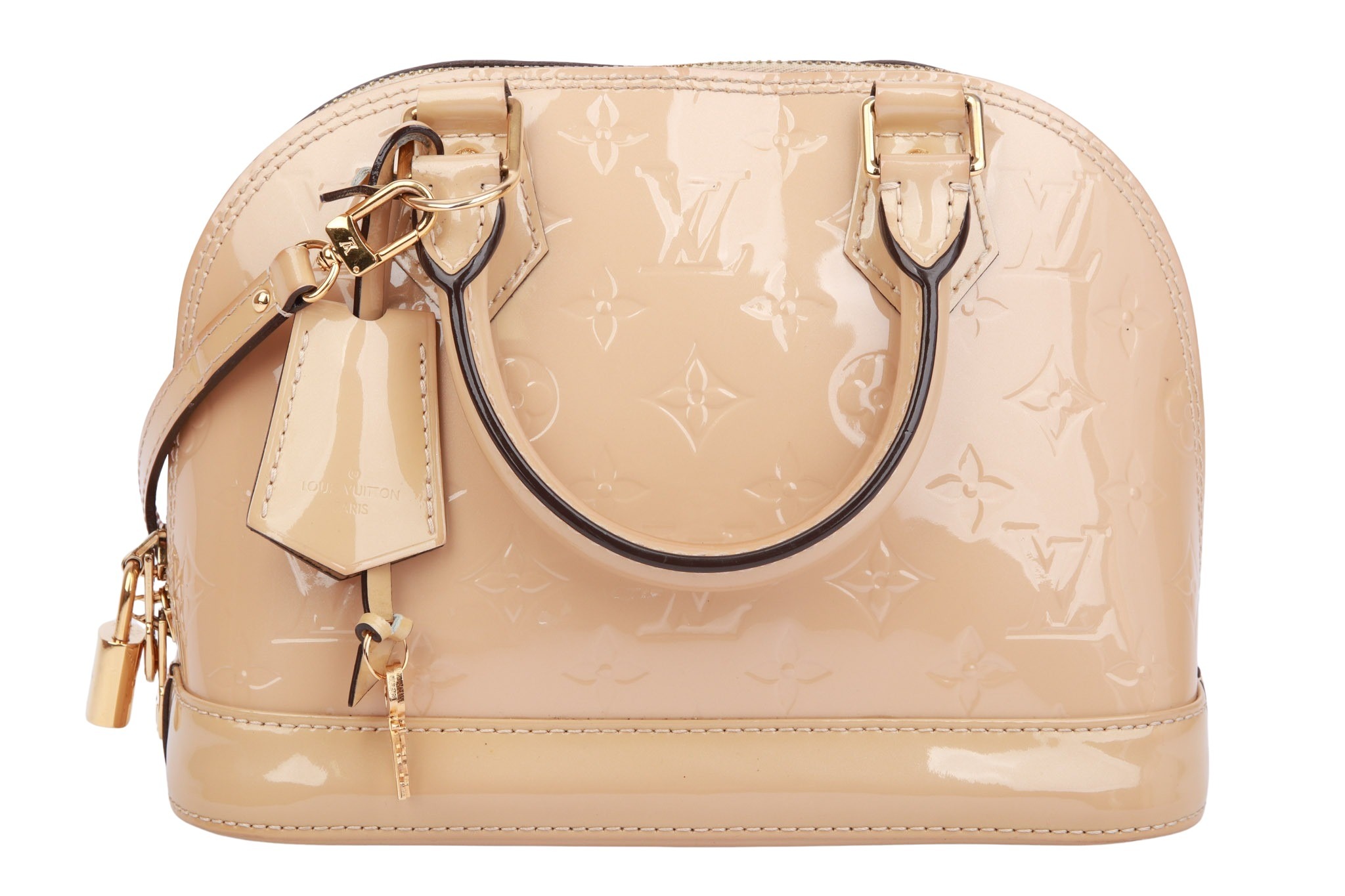 Louis Vuitton Alma BB Monogram Vernis Beige