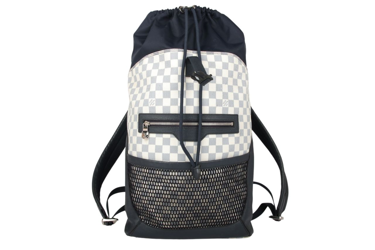 Louis Vuitton Backpack Matchpoint Rucksack Damier Azur
