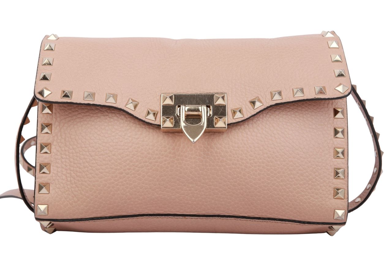 Valentino Garavani Rockstud Altrosa Leder
