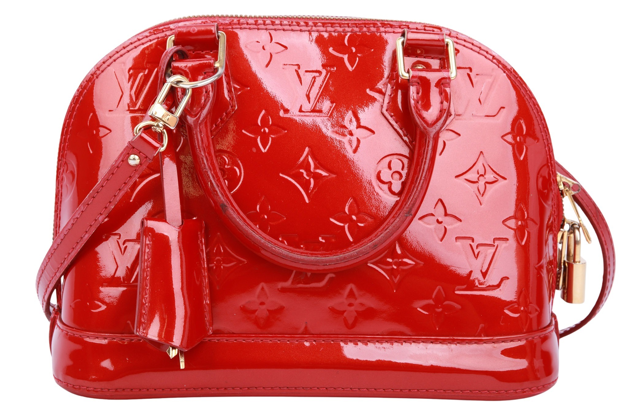 Louis Vuitton Alma BB Monogram Vernis Rot