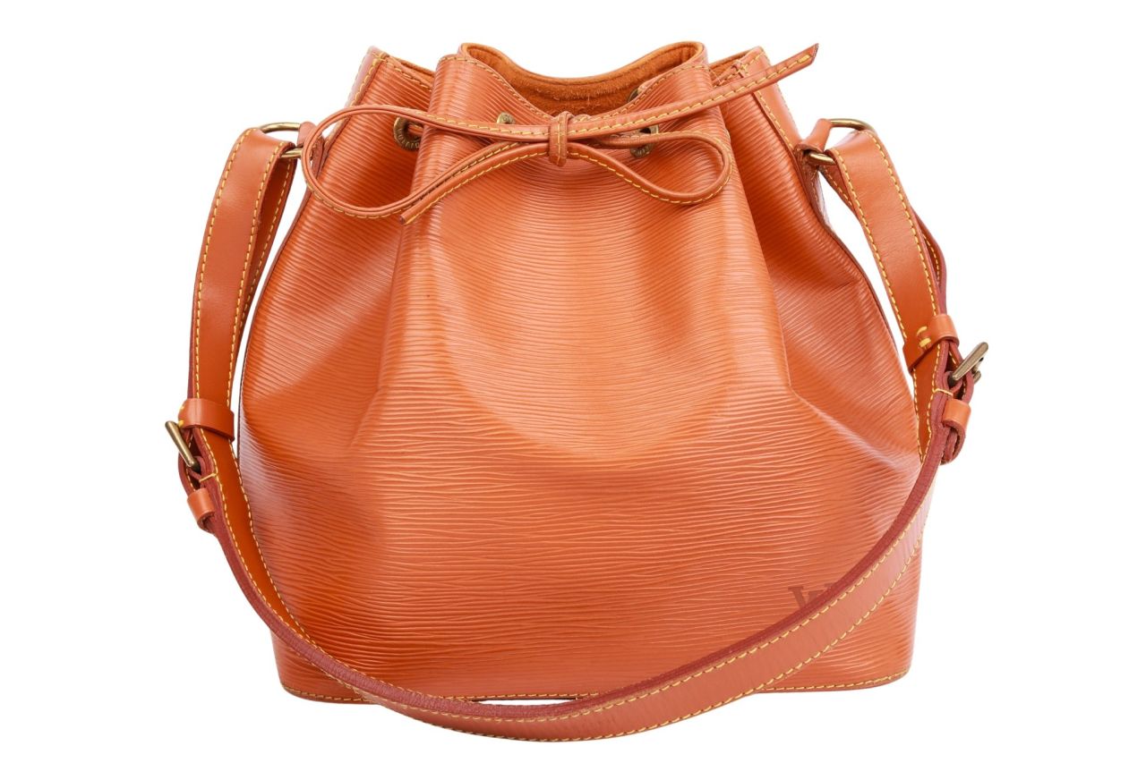 Louis Vuitton Sac Noé Petit Epi Leder Cognac