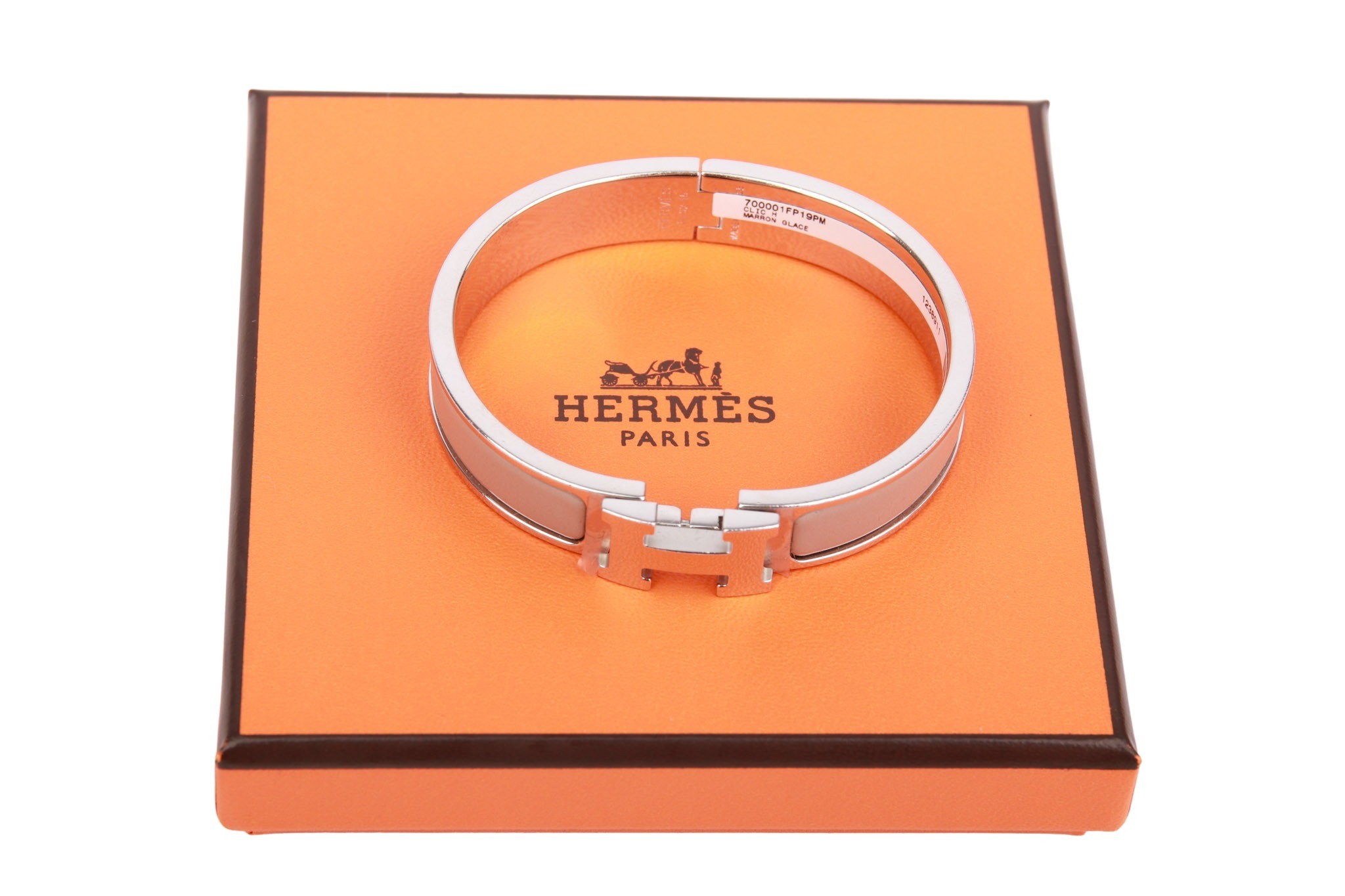 Hermès Clic H Armreif PM Marron Glace