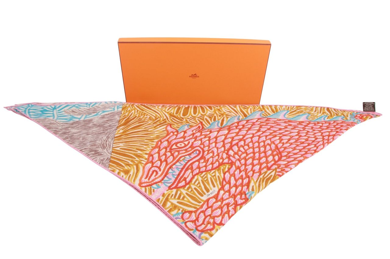 Hermès Kaschmirschal Animapolis Jan Bajtlik Triangle Geant