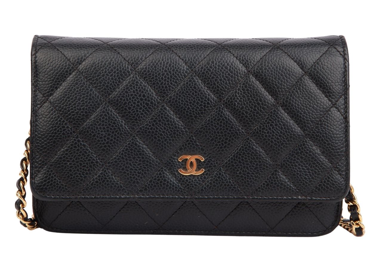 Chanel Wallet on Chain Kaviar Schwarz