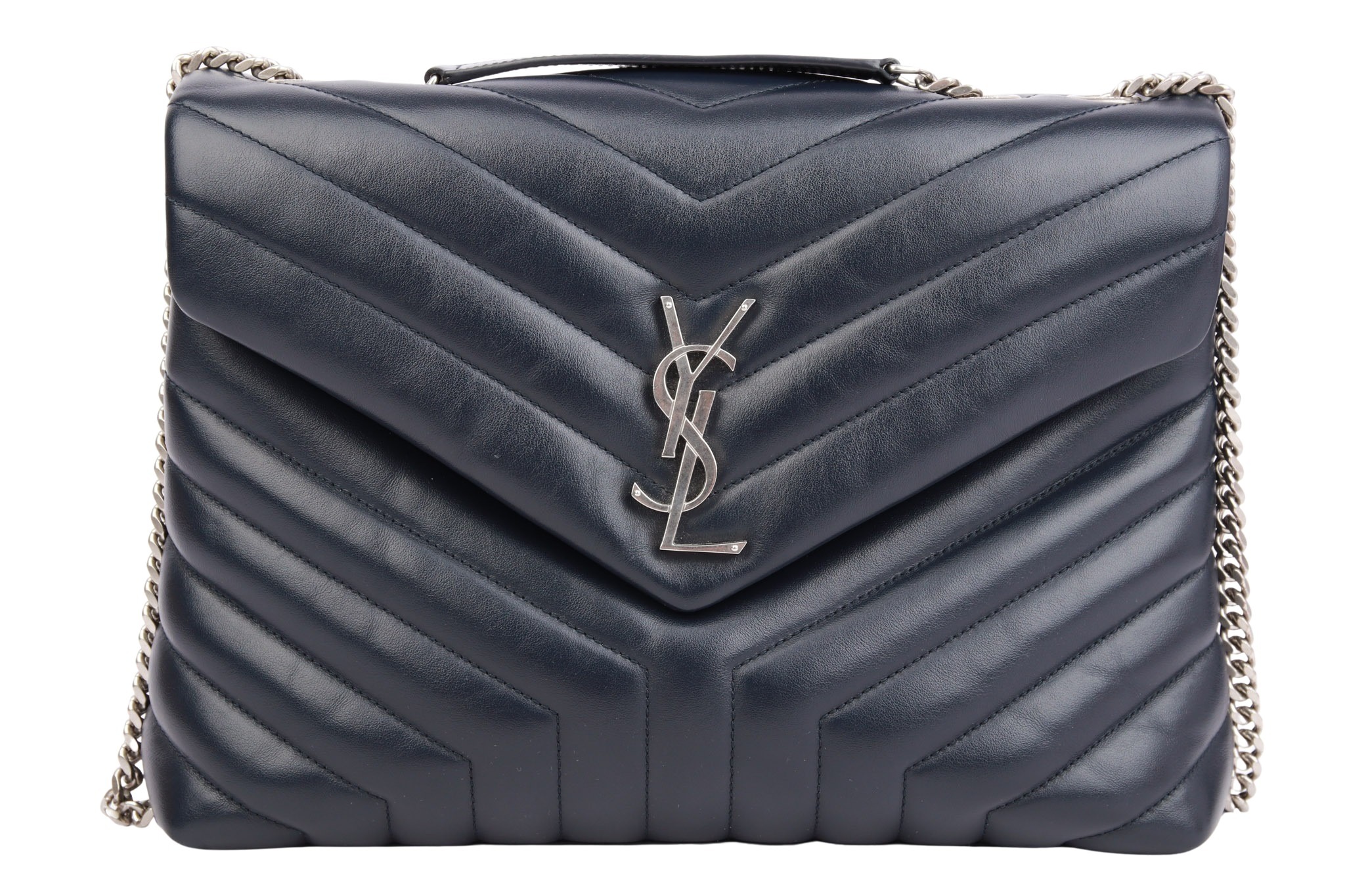 Saint Laurent Lou Lou Medium Blau