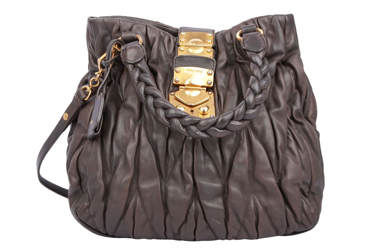 Miu Miu Matelassé Bag Braun