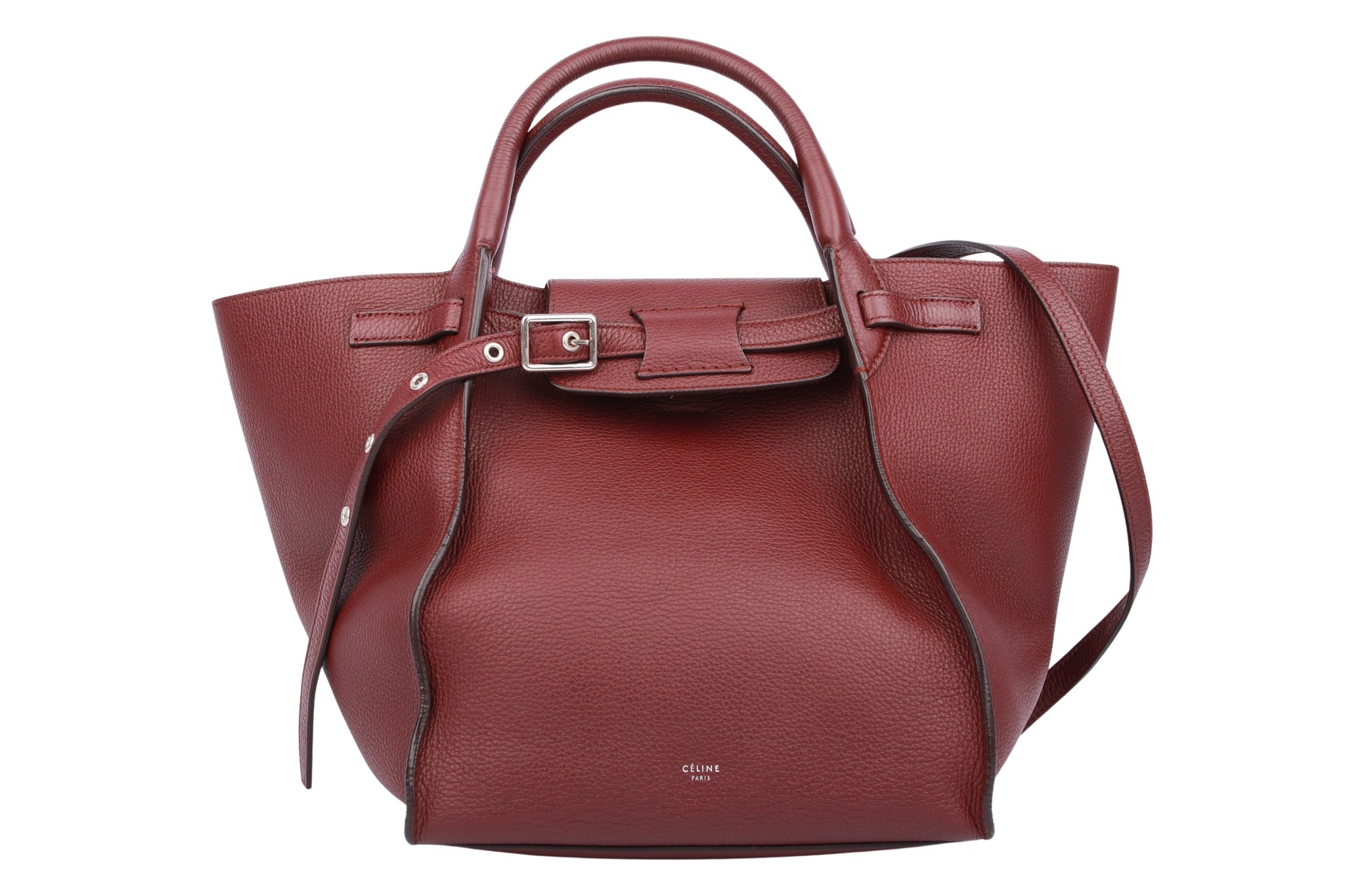 Céline Big Bag Bordeaux Leder
