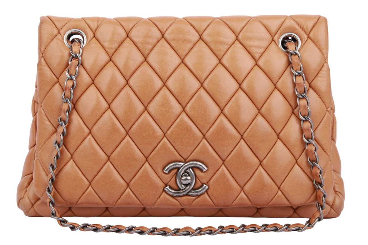 Chanel Vintage Schultertasche Braun