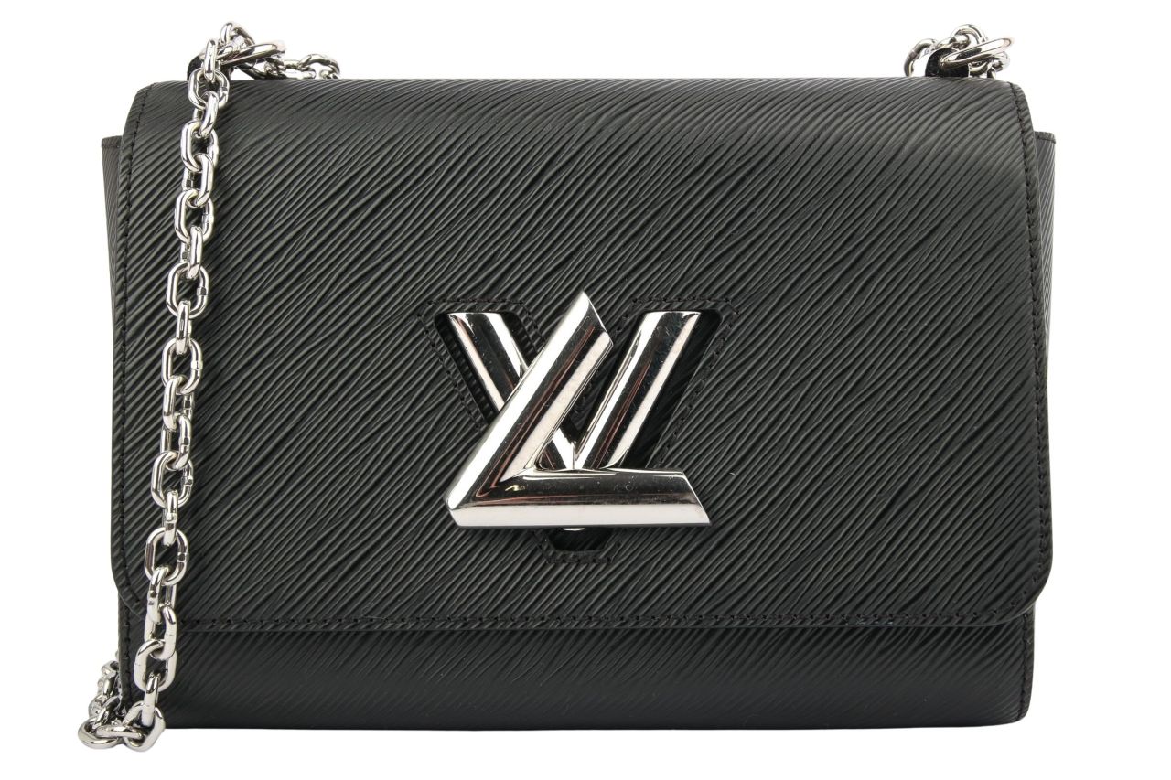Louis Vuitton Twist MM Leder Galet Schwarz
