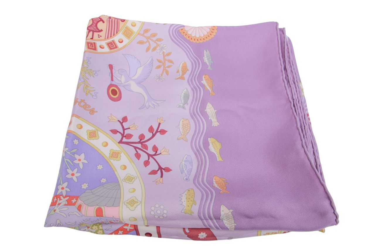 Hermès Carré "Escales Mediterraneenes" Seide 90 x 90 cm