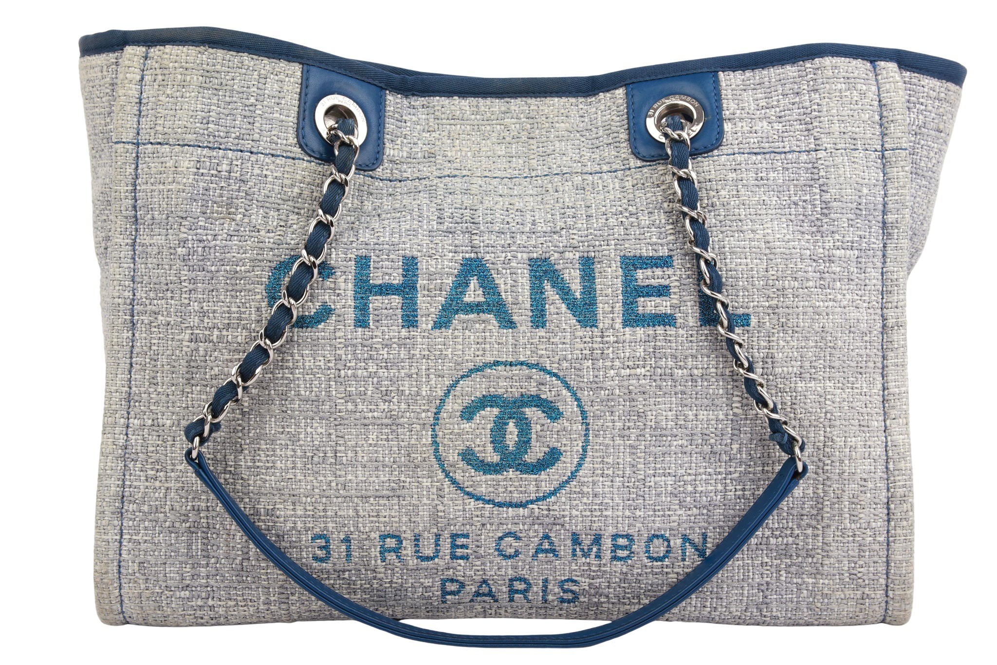 Chanel Deauville Shopper Grau
