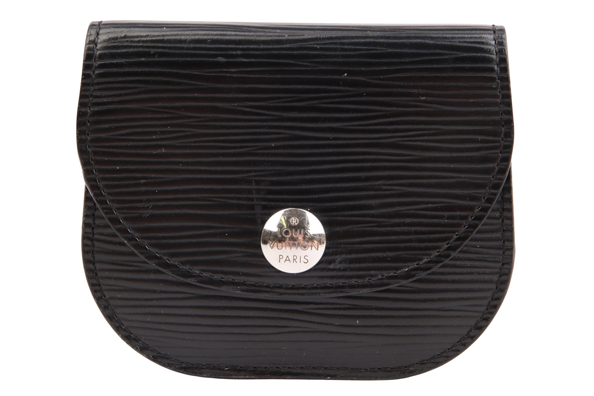 Louis Vuitton Portemonnaie Epi Leder Schwarz
