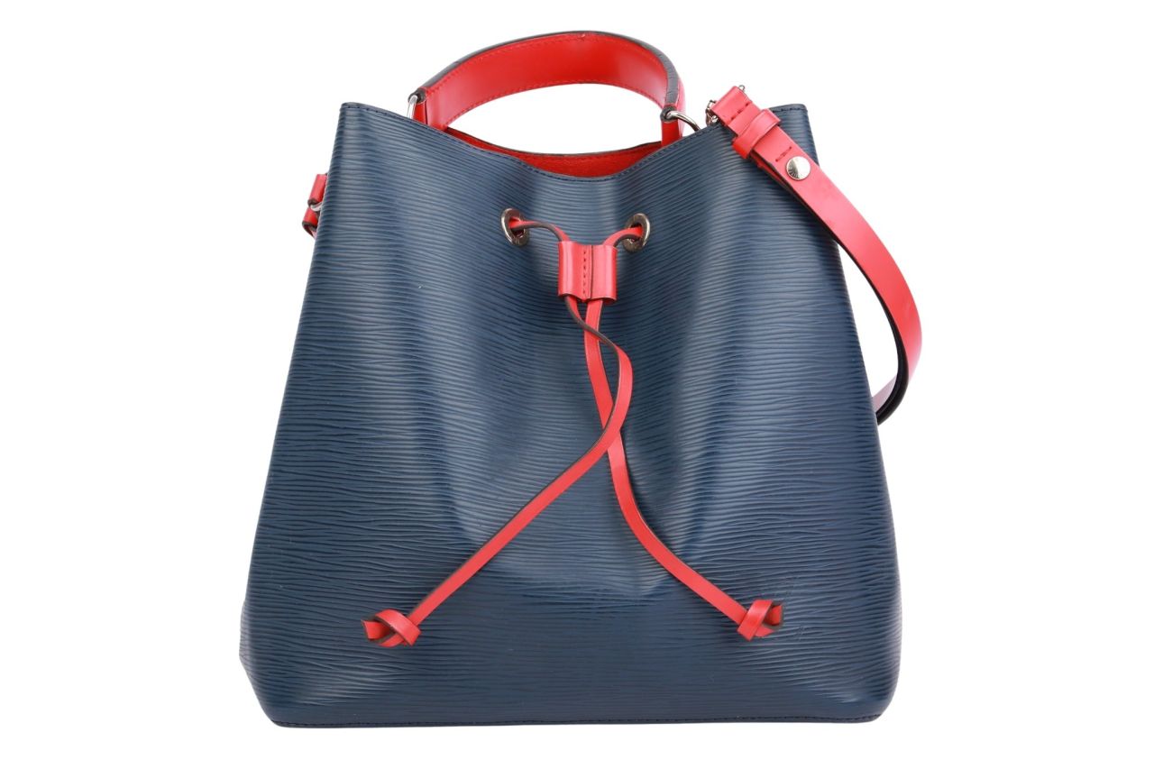 Louis Vuitton NéoNoé MM Epi Indigo Blau / Rot