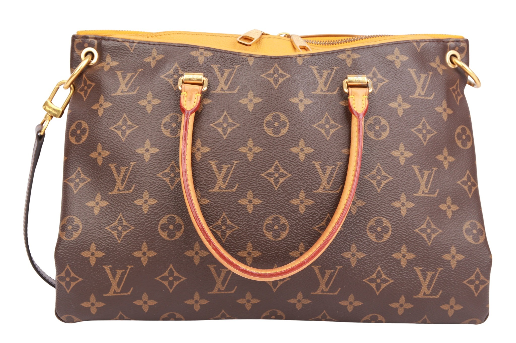 Louis Vuitton Pallas MM Monogram Canvas / Orange