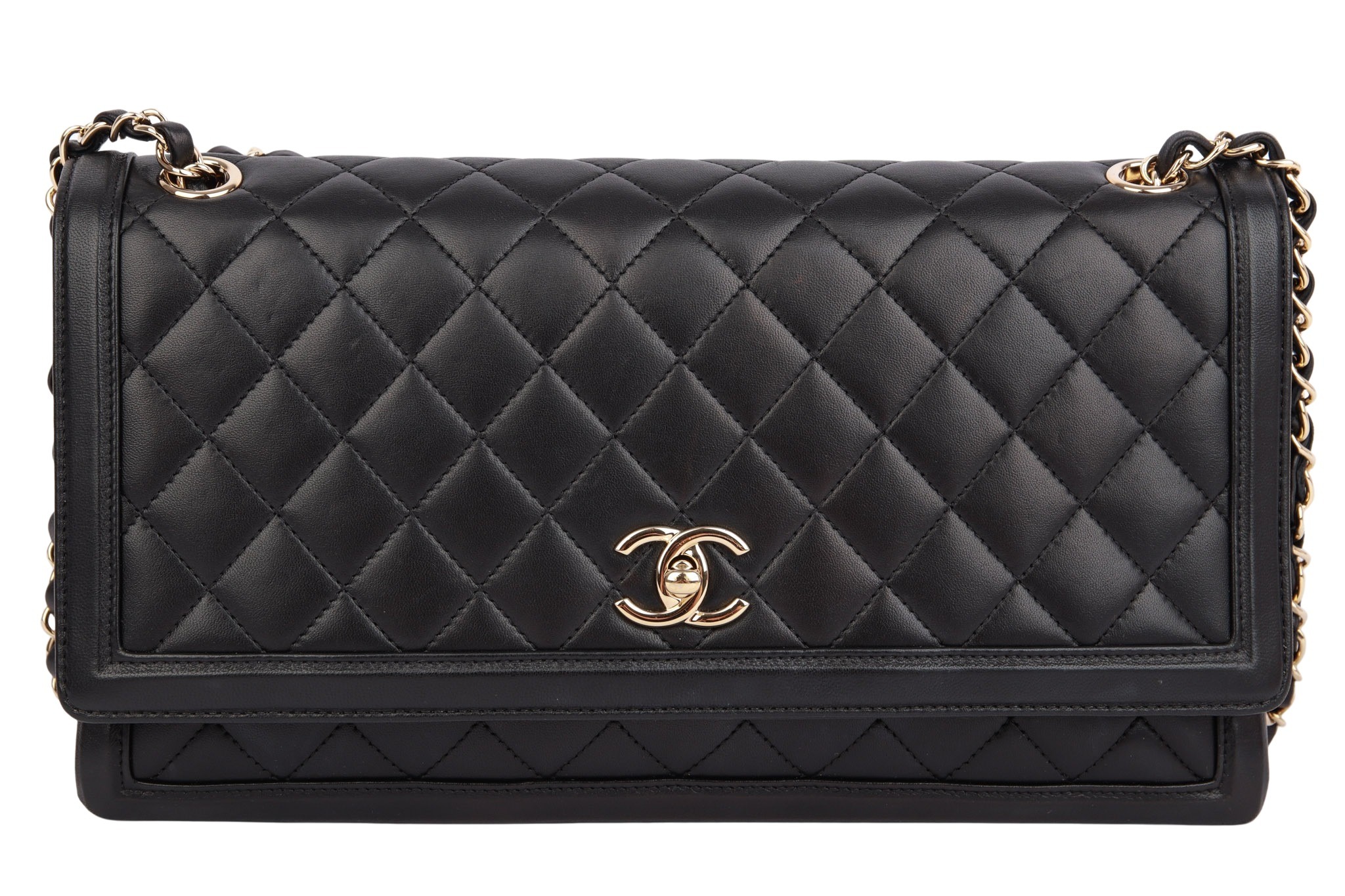 Chanel Timeless Flap Bag Leder Schwarz