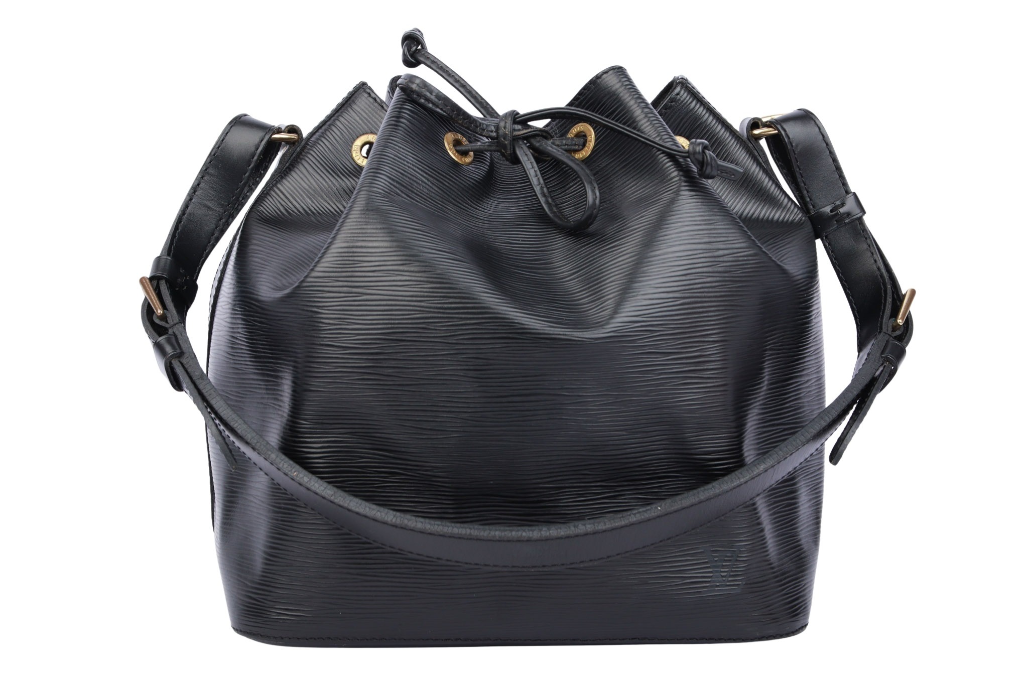 Louis Vuitton Sac Noé Petit Epi Leder Schwarz