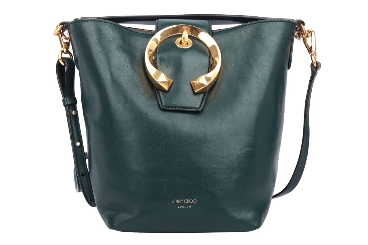 Jimmy Choo Beuteltasche Leder Grün